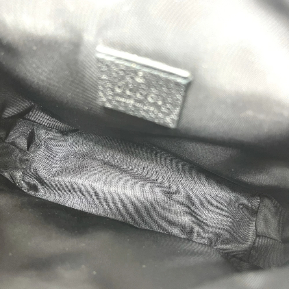 GUCCI Authentic Black Leather Messenger Shoulder Bag - Picture 12 of 16